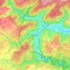 Carte topographique Eischen, altitude, relief