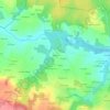 Carte topographique Boderin, altitude, relief