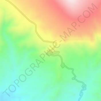 Carte topographique Zanda Earth Forest, altitude, relief