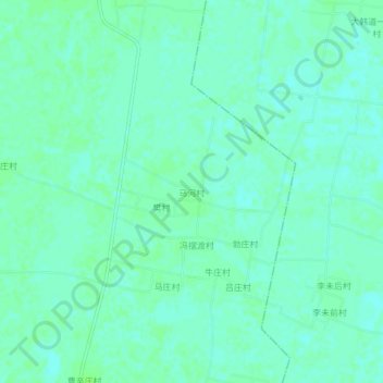 Carte topographique Mahecun, altitude, relief