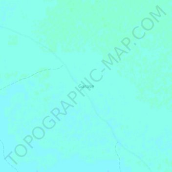 Carte topographique Garase, altitude, relief