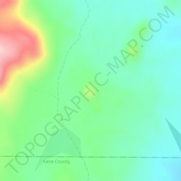 Carte topographique Markagunt Plateau, altitude, relief