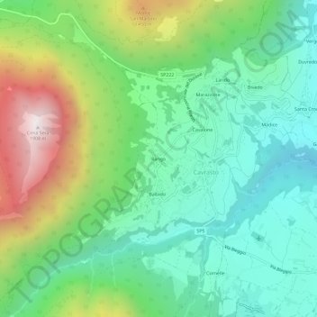 Carte topographique Rango, altitude, relief