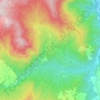 Carte topographique Rofelle, altitude, relief
