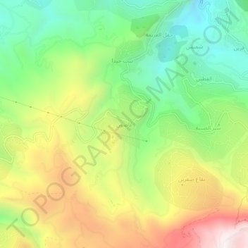 Carte topographique Aassoun, altitude, relief