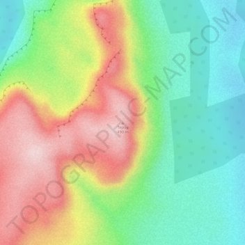 Carte topographique Tepuy, altitude, relief