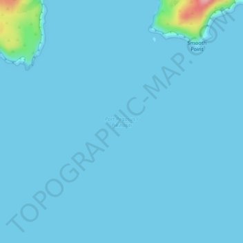 Carte topographique Port Pegasus / Pikihatiti, altitude, relief