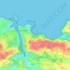 Carte topographique Les Plomarc'h, altitude, relief