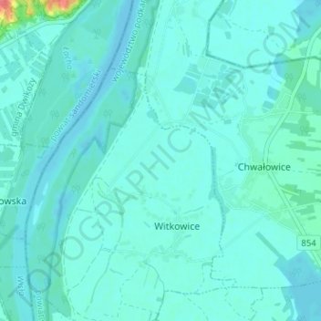 Carte topographique Grudza, altitude, relief