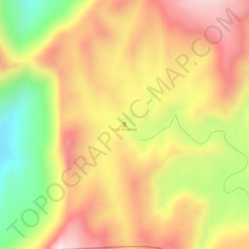 Carte topographique Don Waterfall, altitude, relief