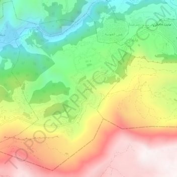 Carte topographique Lassa, altitude, relief