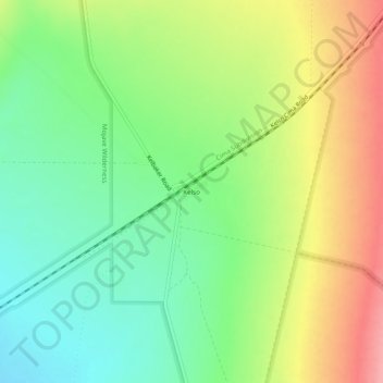 Carte topographique Kelso, altitude, relief