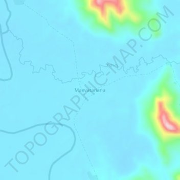 Carte topographique Maevatanana, altitude, relief