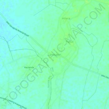 Carte topographique Lambakin, altitude, relief