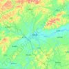 Carte topographique Mayang, altitude, relief