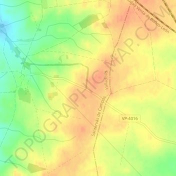 Carte topographique Maravillas, altitude, relief