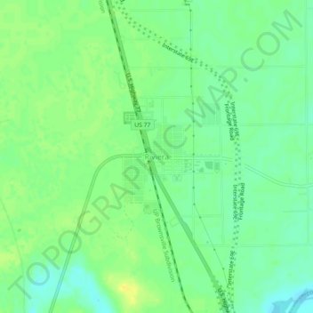 Carte topographique Riviera, altitude, relief