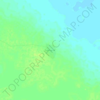 Carte topographique Samarie, altitude, relief