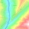 Carte topographique Chupan, altitude, relief