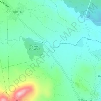 Carte topographique Fresnedillas, altitude, relief