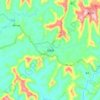 Carte topographique Shuiguan, altitude, relief