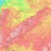 Carte topographique Landkreis Reutlingen, altitude, relief