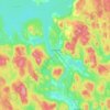 Carte topographique Leksands kommun, altitude, relief