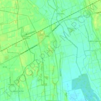 Carte topographique Morsella, altitude, relief