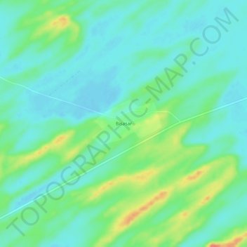 Carte topographique Bisasar, altitude, relief