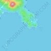 Carte topographique 獺灣 Chat Wan, altitude, relief