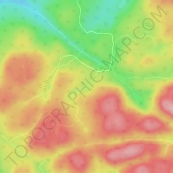 Carte topographique Lac Tampon, altitude, relief