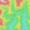 Carte topographique Deep Creek Gap, altitude, relief
