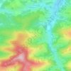 Carte topographique Zell, altitude, relief