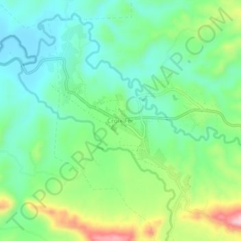 Carte topographique Croix Fer, altitude, relief