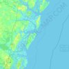 Carte topographique Blackbeard Island, altitude, relief