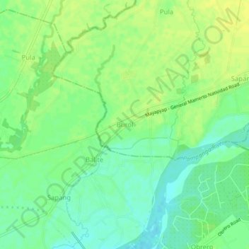 Carte topographique Burol, altitude, relief