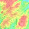 Carte topographique Newtown Square, altitude, relief