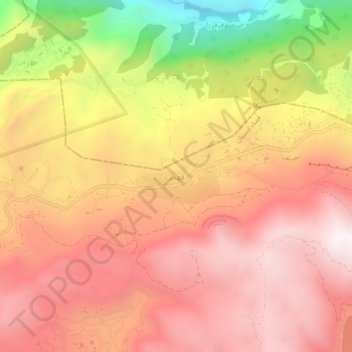 Carte topographique Qehmez, altitude, relief