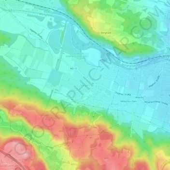 Carte topographique Vagen, altitude, relief
