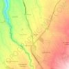 Carte topographique El Vergel, altitude, relief
