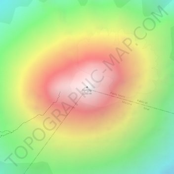 Carte topographique Sangay, altitude, relief