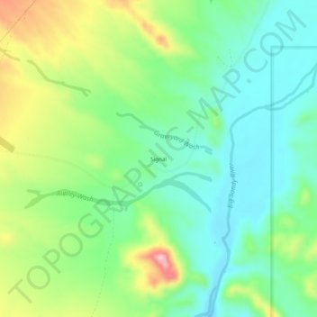 Carte topographique Signal, altitude, relief