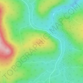 Carte topographique Mount Pierce, altitude, relief