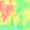 Carte topographique Hilltop Lakes, altitude, relief