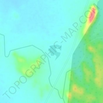 Carte topographique Deccan Plateau, altitude, relief