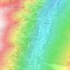 Carte topographique Ligne, altitude, relief
