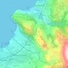 Carte topographique Alberi, altitude, relief