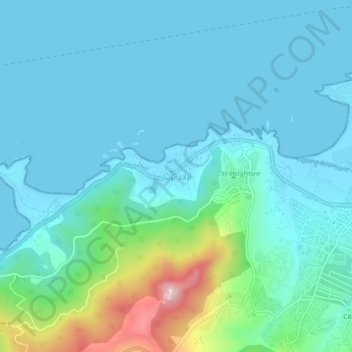 Carte topographique Ouled Bounar, altitude, relief