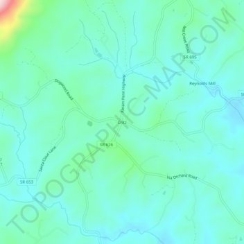 Carte topographique Critz, altitude, relief