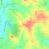 Carte topographique Kurunthencode, altitude, relief
